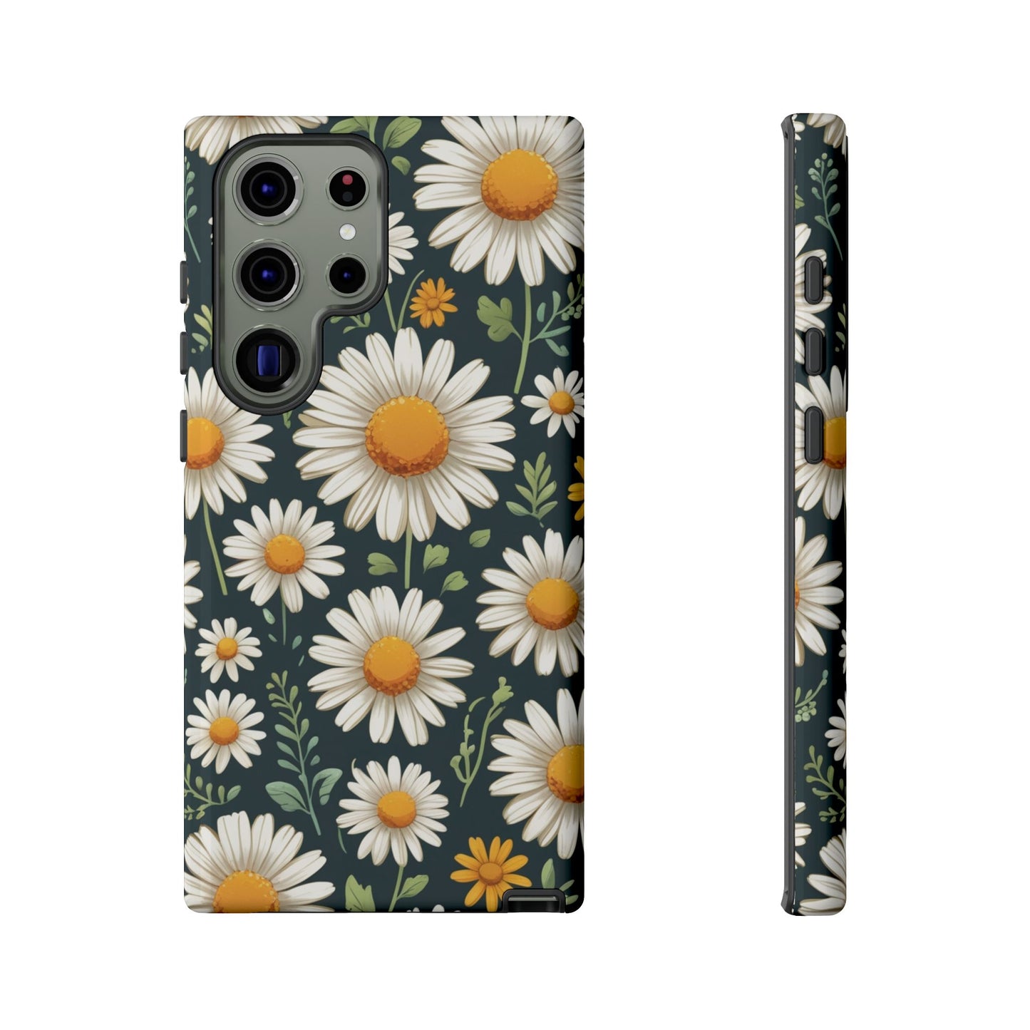 Samsung Galaxy S23 Ultra / Glossy Phone Case - Daisies Floral Pattern 3 Phone Case
