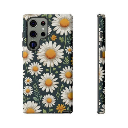 Samsung Galaxy S23 Ultra / Glossy Phone Case - Daisies Floral Pattern 3 Phone Case