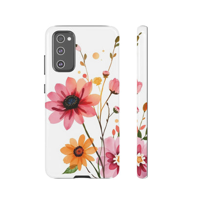 Samsung Galaxy S20 FE / Glossy Phone Case - Watercolour Style Simple Wildflower Design Phone Case