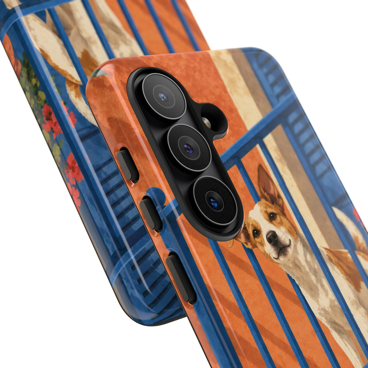Jack Russell Terrier Balcony Busybody Phone Case - Multicolor Phone Case