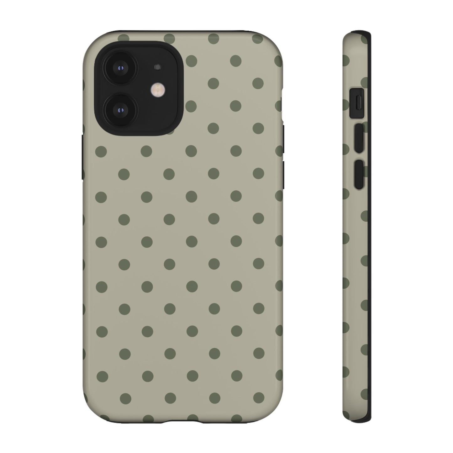 Green & Dark Green Dot Pattern Phone Case