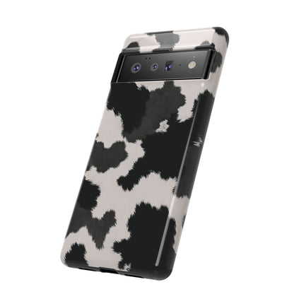 Modern Monochrome Cow Print Phone Case