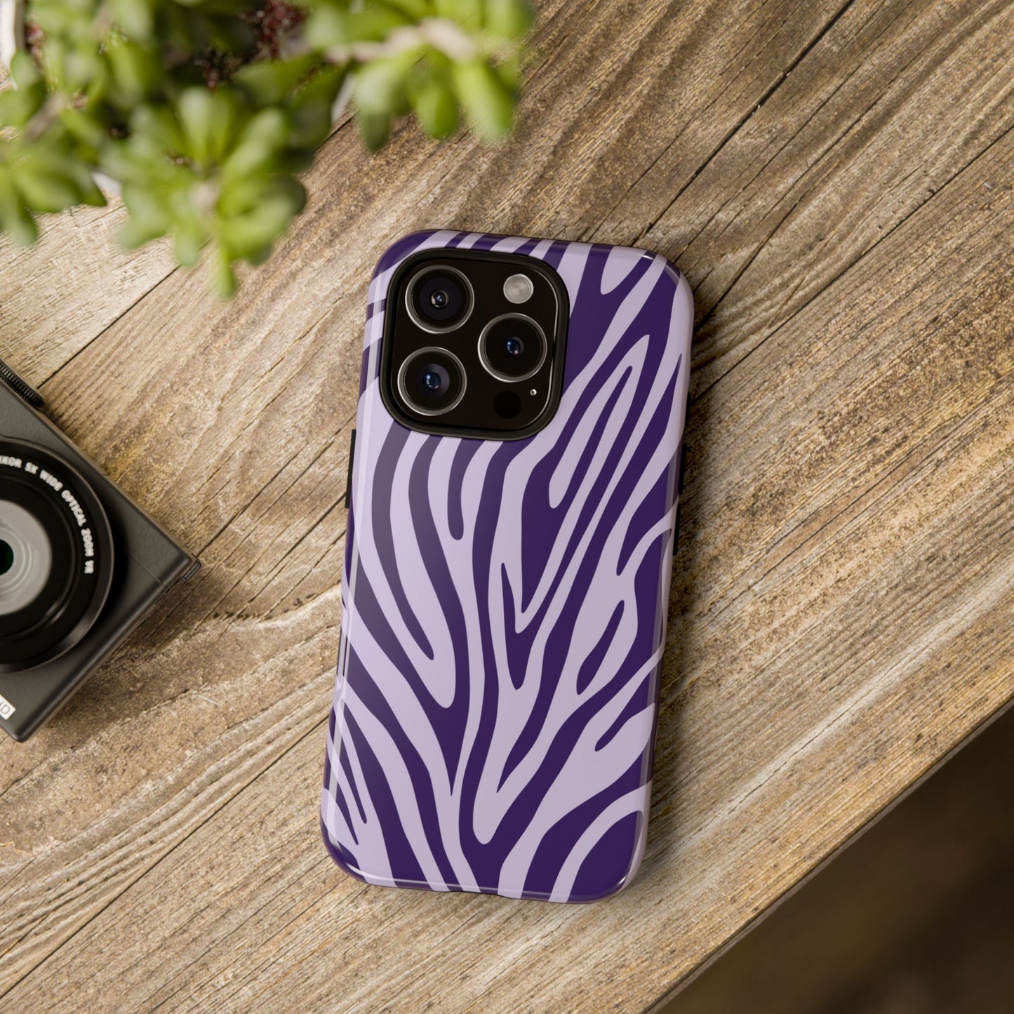 Boutique Lavender Tiger Print Phone Case