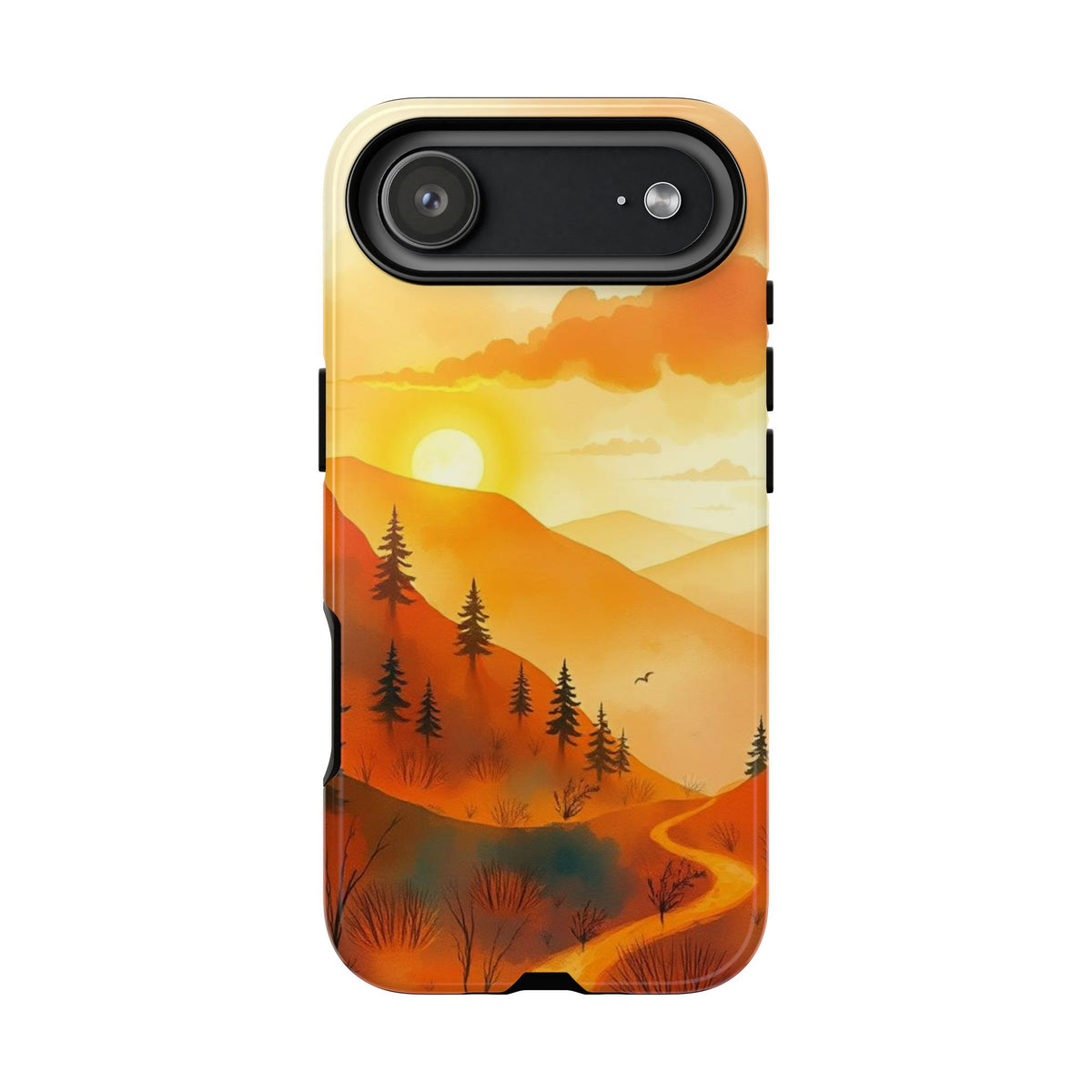 Golden Sunset Design Phone Case - Multicolor Phone Case - iPhone 17 Air / Glossy