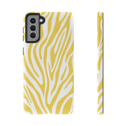 Graphic Yellow Tiger Print Phone Case