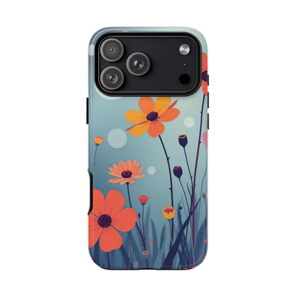 iPhone 17 Pro Max / Glossy Phone Case - Vibrant Wildflowers Design Phone Case