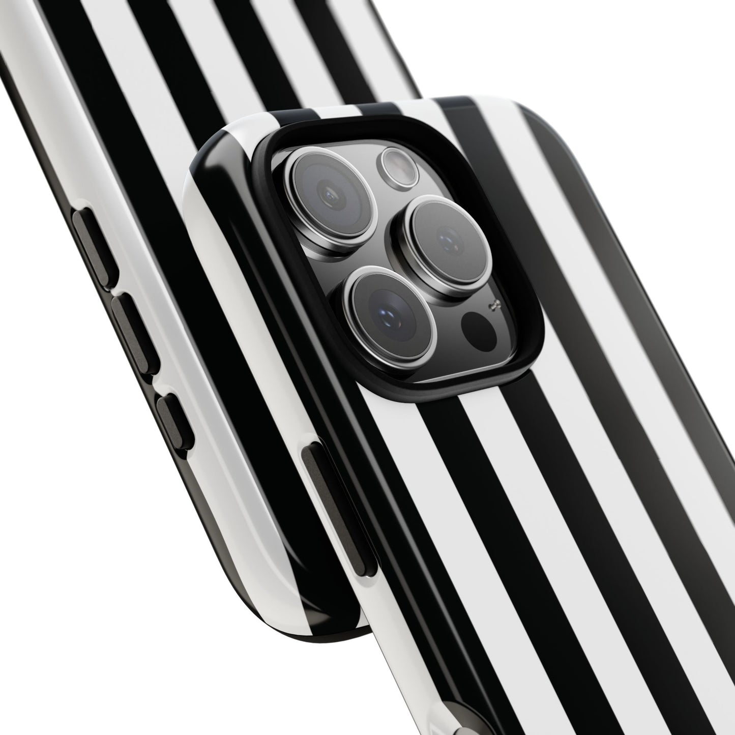 Phone Case - Simple Black & White Stripe Pattern Phone Case