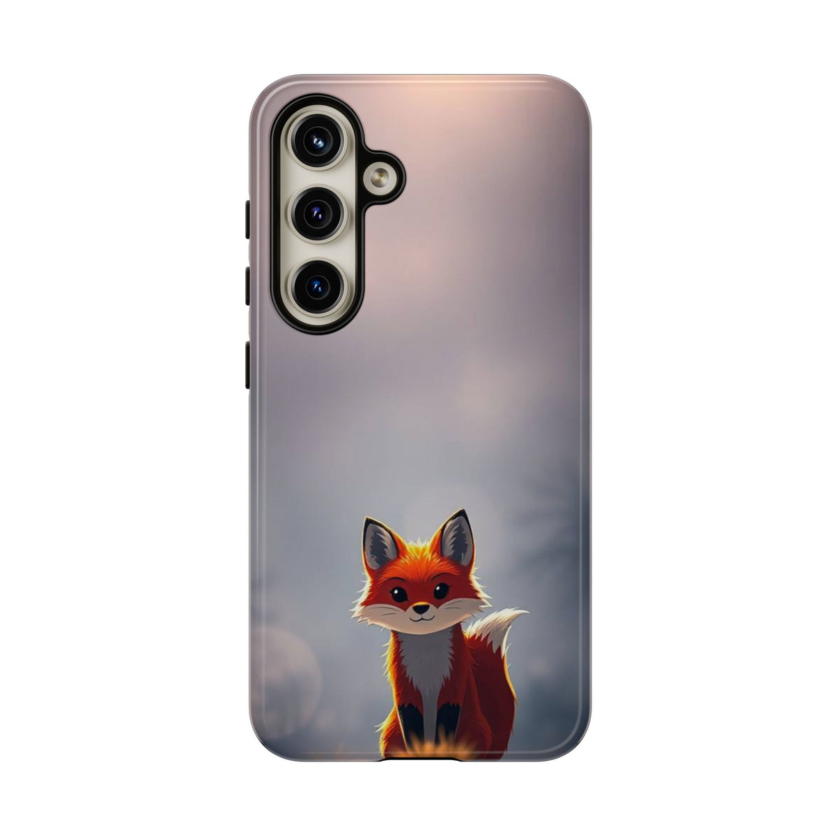 Cute Gothic Fox Design Phone Case - Multicolor Phone Case - Samsung Galaxy S24 / Glossy