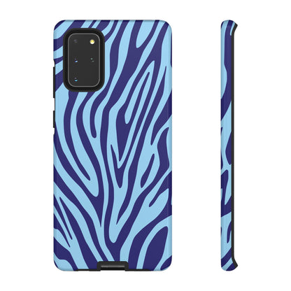 Boutique Sky Blue Tiger Print Phone Case