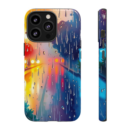 Electric Rain Watercolour Design Phone Case - Multicolor Phone Case - iPhone 13 Pro / Glossy