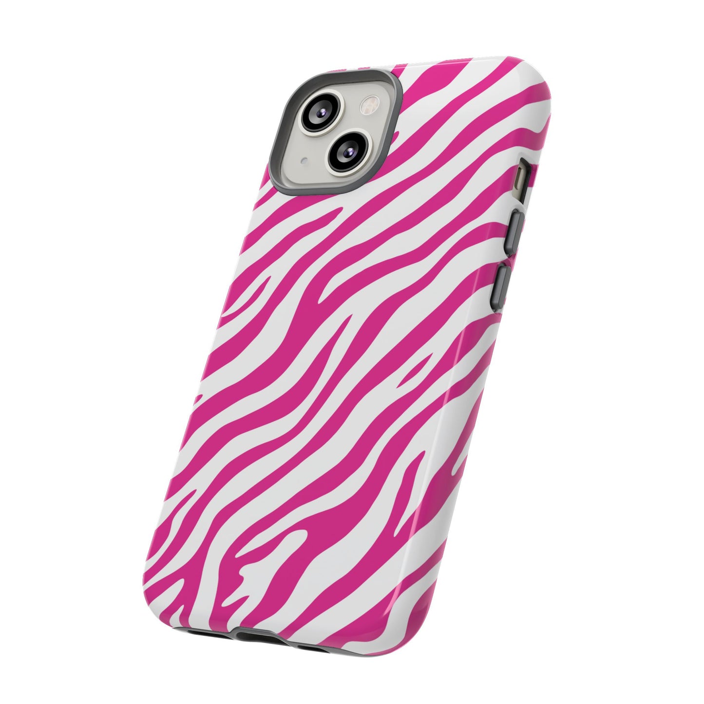 Stylish Hot Pink Zebra Print Phone Case