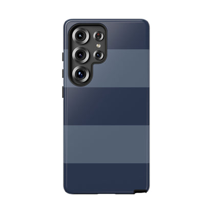 Dark Blue Horizontal Stripe Pattern Phone Case - Blue Phone Case - Samsung Galaxy S25 Ultra / Glossy