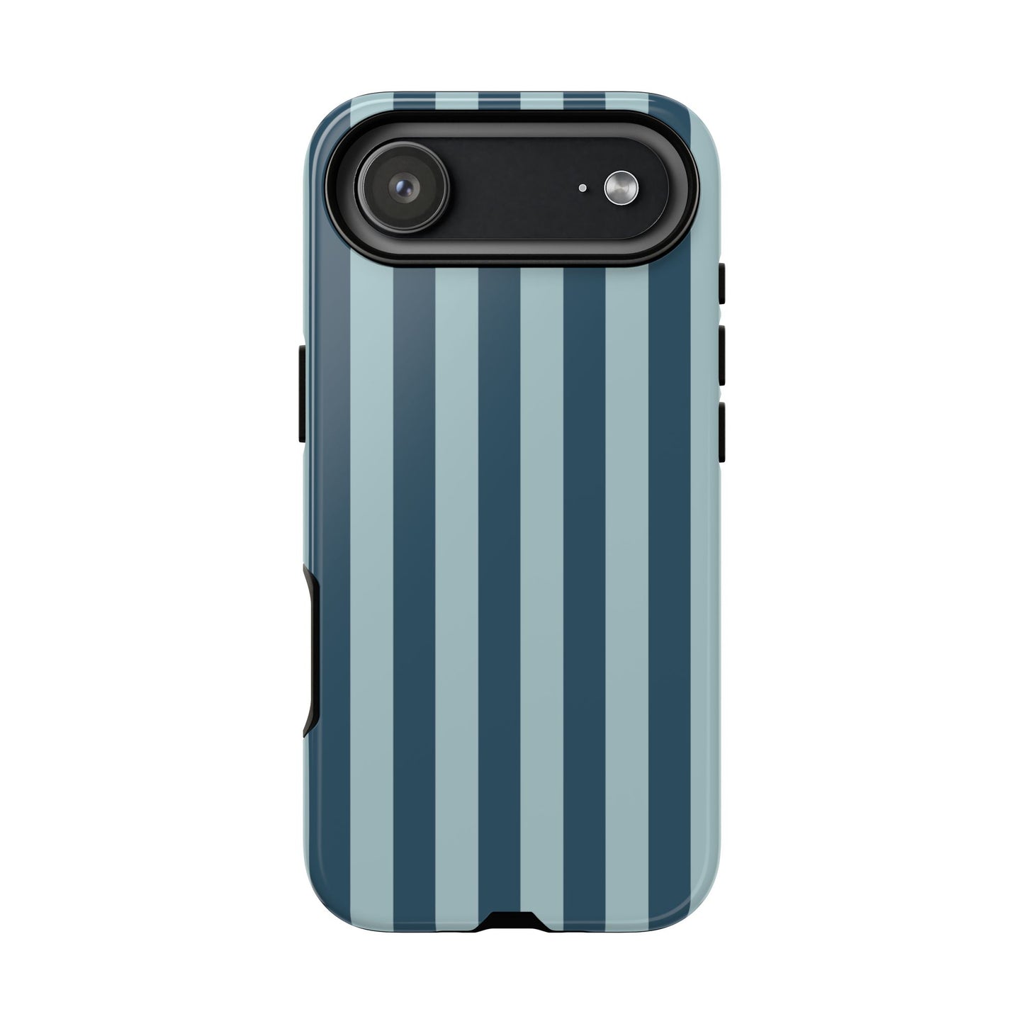 iPhone 17 Air / Glossy Phone Case - ’Blue Stripe Pattern’ Phone Case