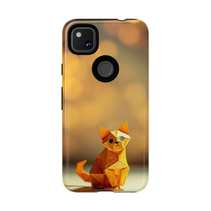 Origami Cat Design Phone Case