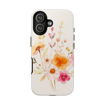 Boho Chic Watercolour Flower Pattern Phone Case - Multicolor Phone Case - iPhone 17 / Glossy