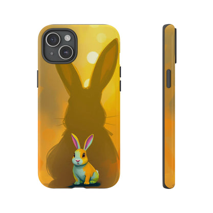 iPhone 15 Plus / Glossy Phone Case - Shadow Rabbit Design Phone Case
