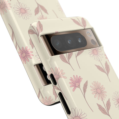 Pretty Blush Daisy Pattern Phone Case
