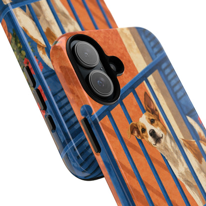 Jack Russell Terrier Balcony Busybody Phone Case - Multicolor Phone Case