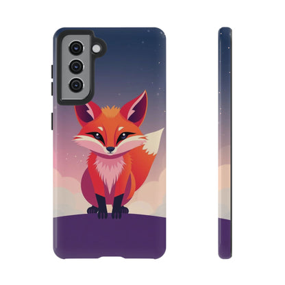 Samsung Galaxy S21 / Glossy Phone Case - Pop Art Fox Design Phone Case