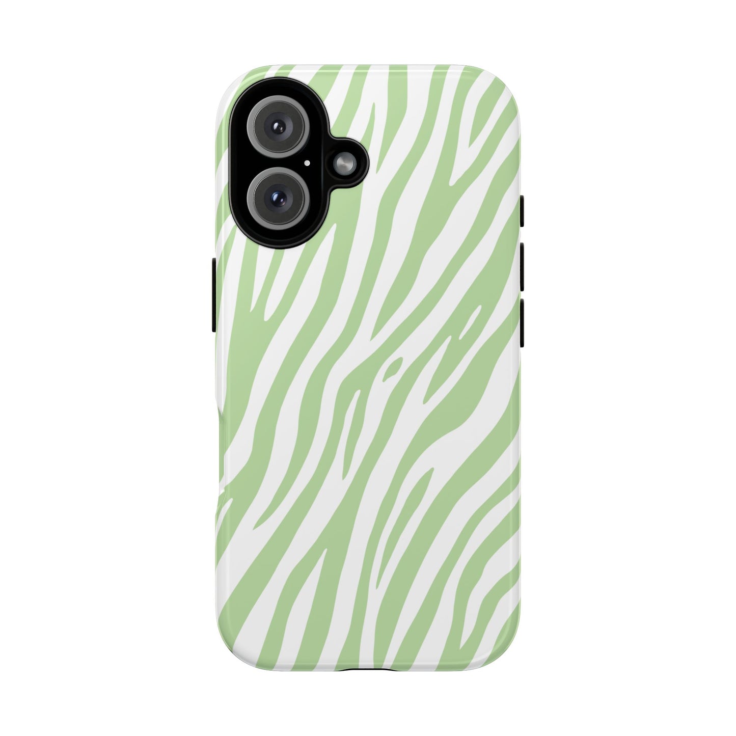 Mint Tiger Print Phone Case