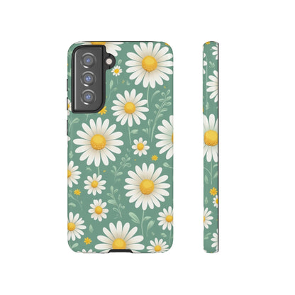 Samsung Galaxy S21 FE / Glossy Phone Case - Daisies Floral Pattern 1 Phone Case