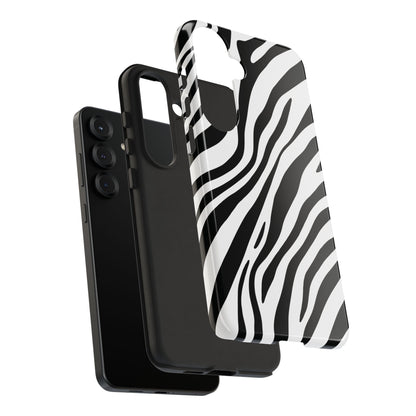 Modern Monochrome Zebra Print Phone Case