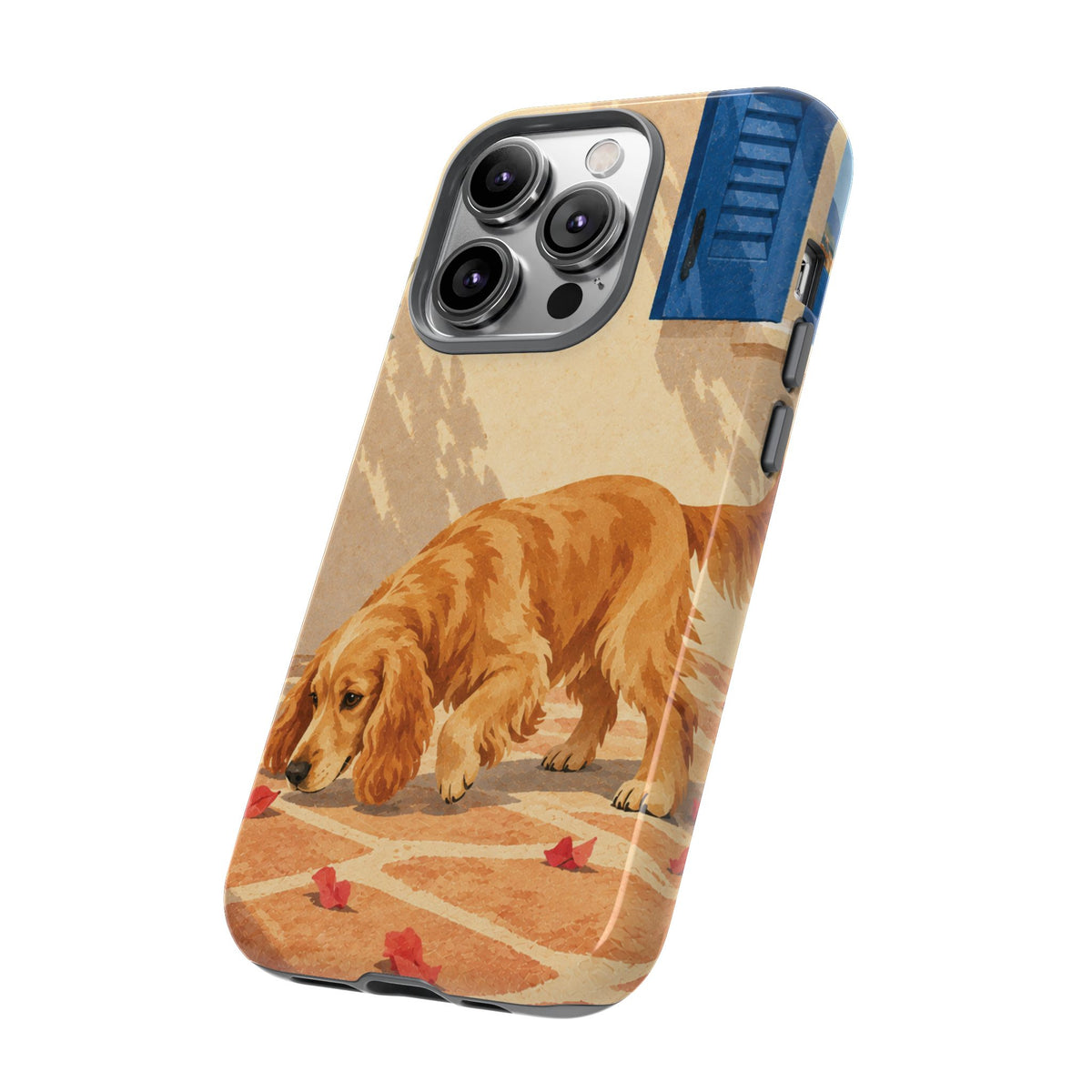 Cocker Spaniel Scent Trail Phone Case - Multicolor Phone Case