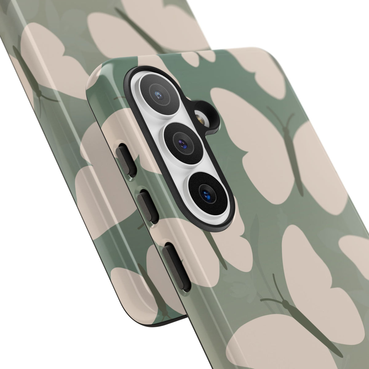 Minimalist Light Green Butterfly Pattern Phone Case - Green Phone Case