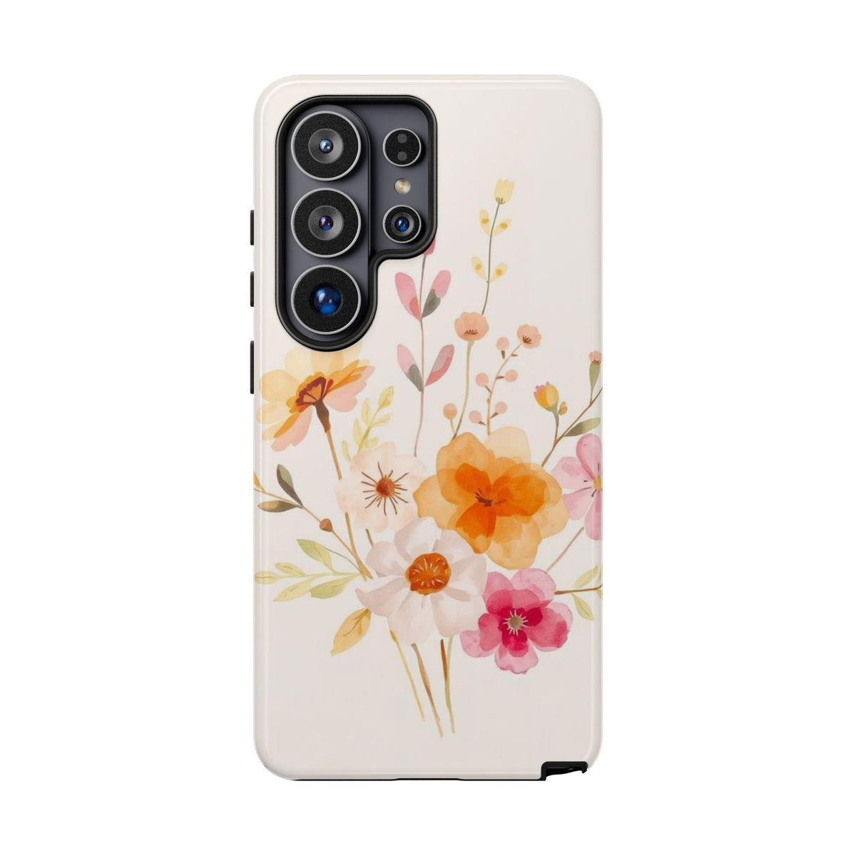 Boho Chic Watercolour Flower Pattern Phone Case - Multicolor Phone Case - Samsung Galaxy S26 Ultra / Glossy