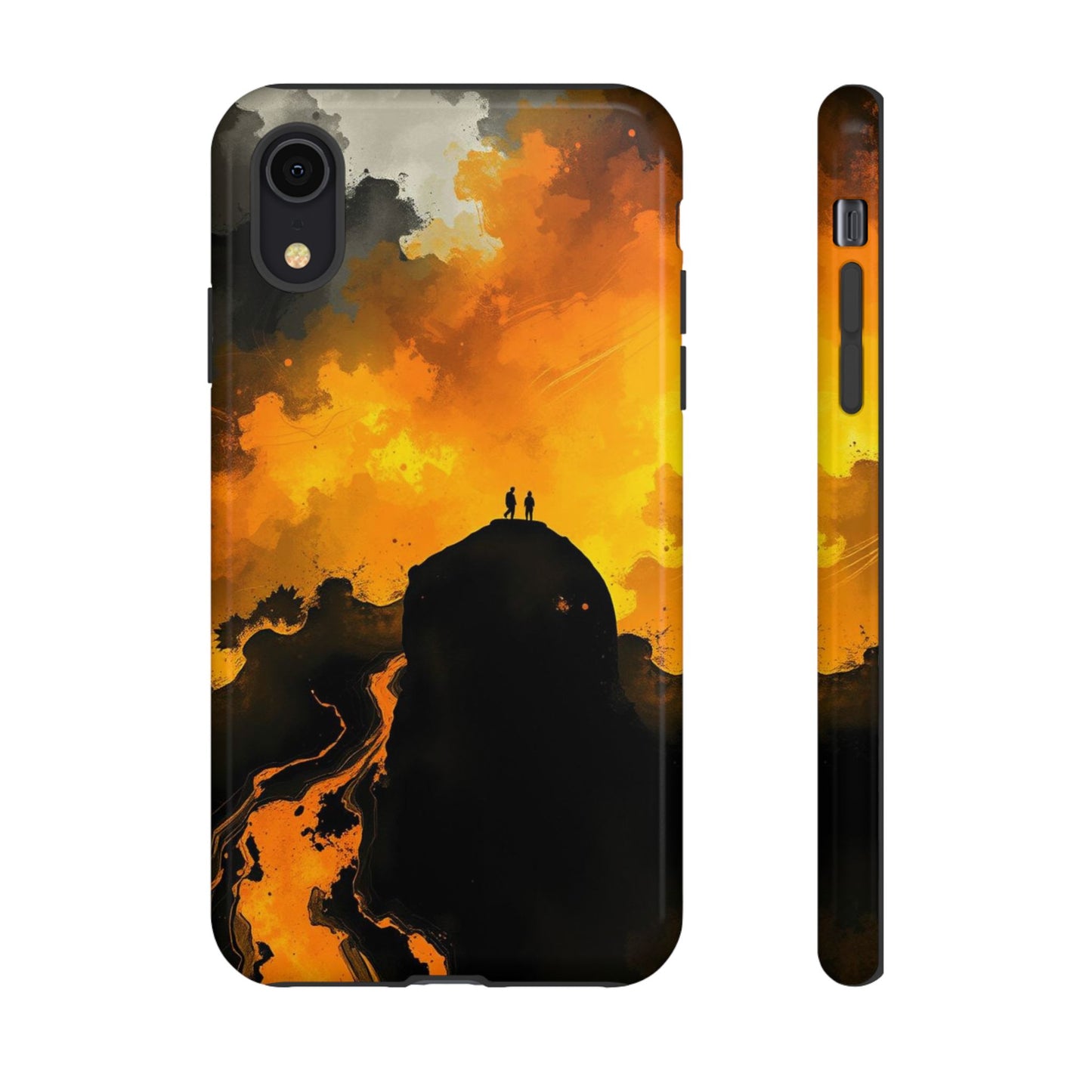 iPhone XR / Glossy Phone Case - Gothic Watercolour Scene Phone Case