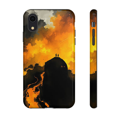 iPhone XR / Glossy Phone Case - Gothic Watercolour Scene Phone Case
