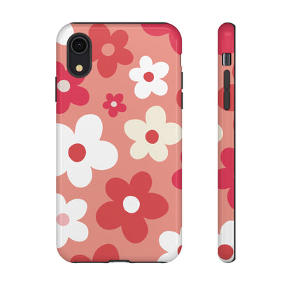 iPhone XR / Glossy Phone Case - ’Pink Daisy Pattern’ Phone Case