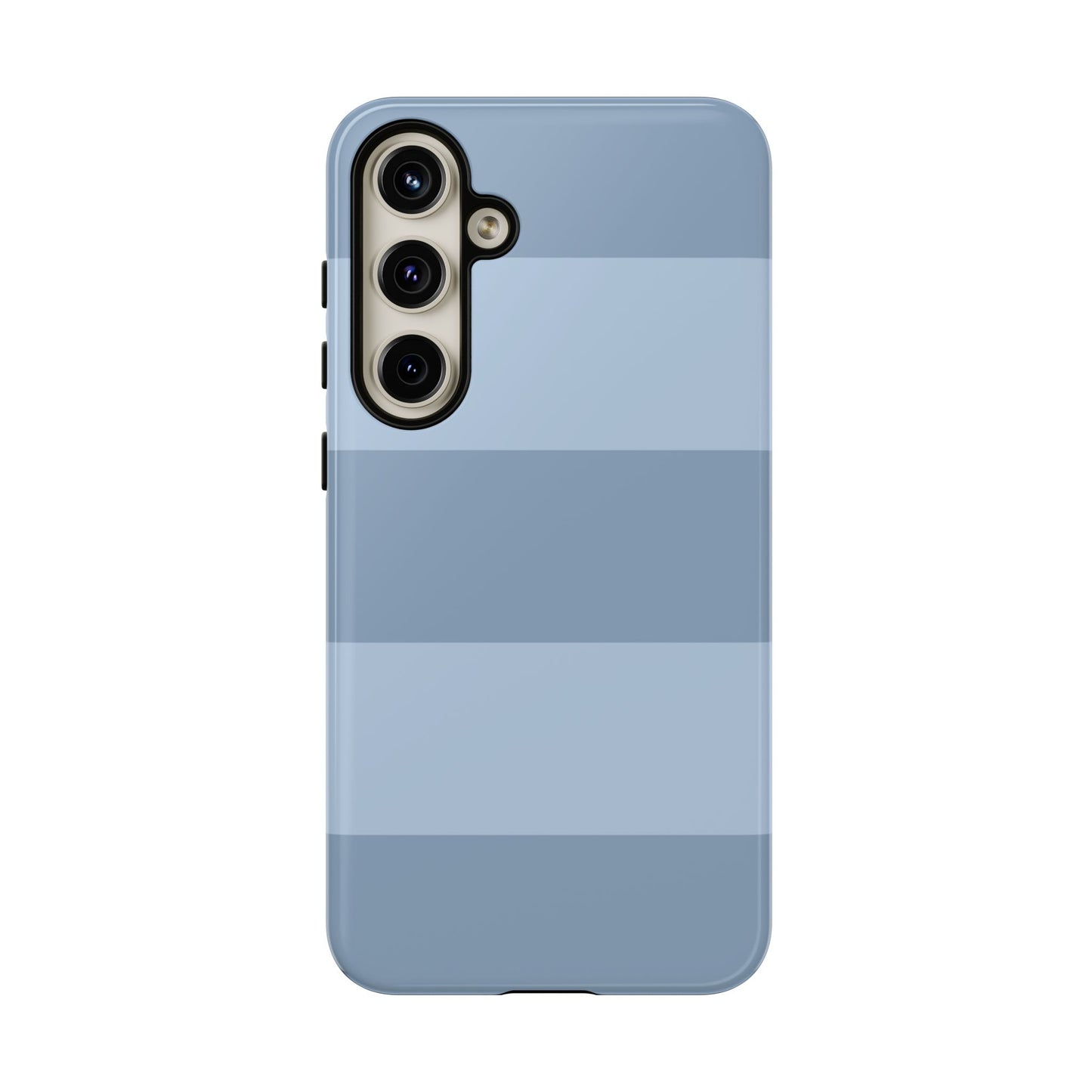 Light Blue Horizontal Stripe Pattern Phone Case - Blue Phone Case - Samsung Galaxy S24 Plus / Glossy