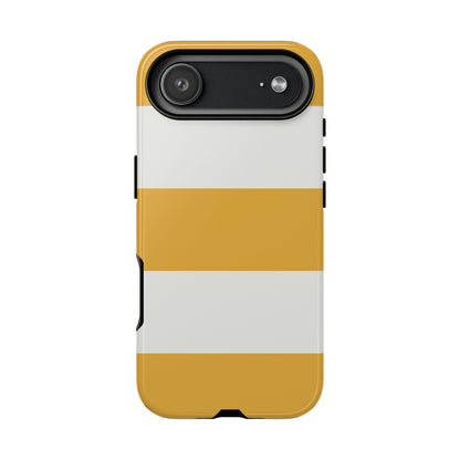 Yellow & White Horizontal Stripe Pattern Phone Case - Yellow Phone Case - iPhone 17 Air / Glossy