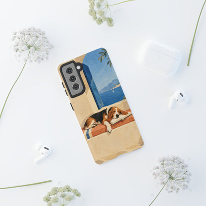 Basset Hound Unfinished Chapter Phone Case - Multicolor Phone Case
