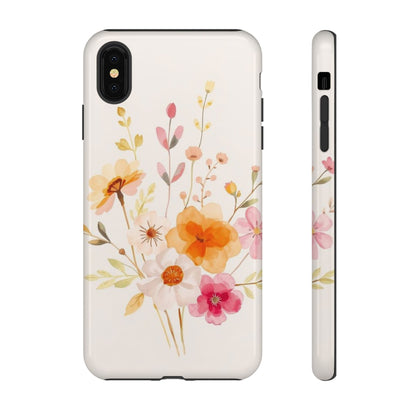 Boho Chic Watercolour Flower Pattern Phone Case - Multicolor Phone Case - iPhone XS MAX / Glossy