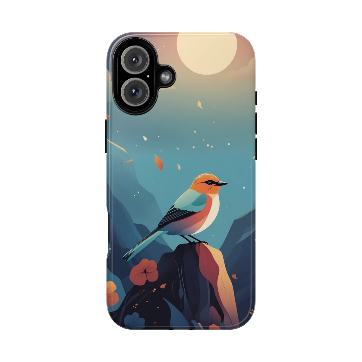 Stylised Bird Design Phone Case - Multicolor Phone Case - iPhone 16 Plus / Glossy