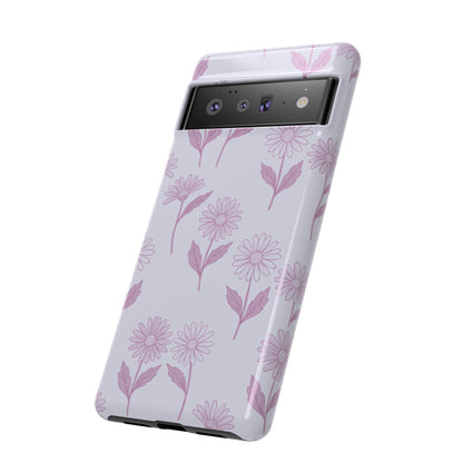 Pretty Lilac Daisy Pattern Phone Case