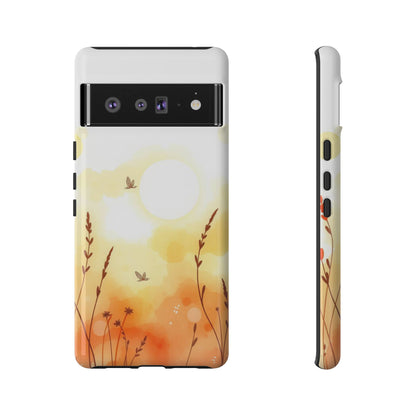 Google Pixel 6 Pro / Glossy Phone Case - Boho Chic Watercolour Wildflower Pattern Phone Case