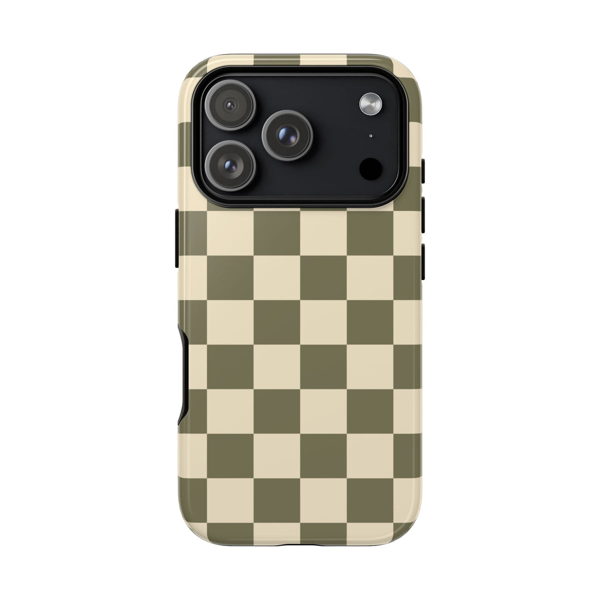 Green Checked Pattern Phone Case - Green Phone Case - iPhone 18 Pro / Glossy