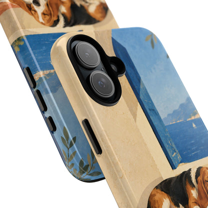 Basset Hound Unfinished Chapter Phone Case - Multicolor Phone Case