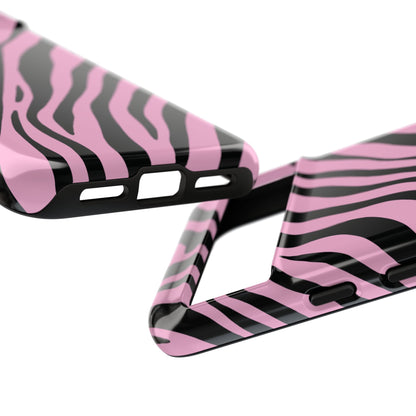Modern Blush Zebra Print Phone Case