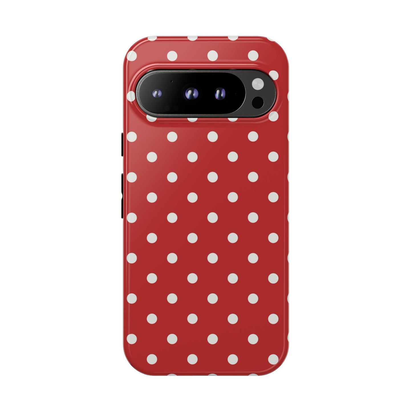 Red with White Dot Pattern Phone Case