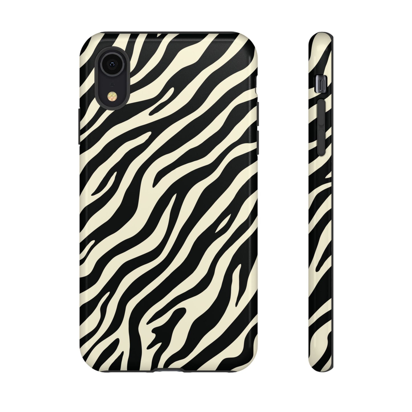 Chic Ivory Zebra Print Phone Case