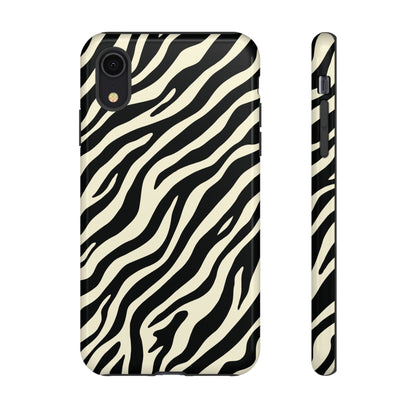 Chic Ivory Zebra Print Phone Case