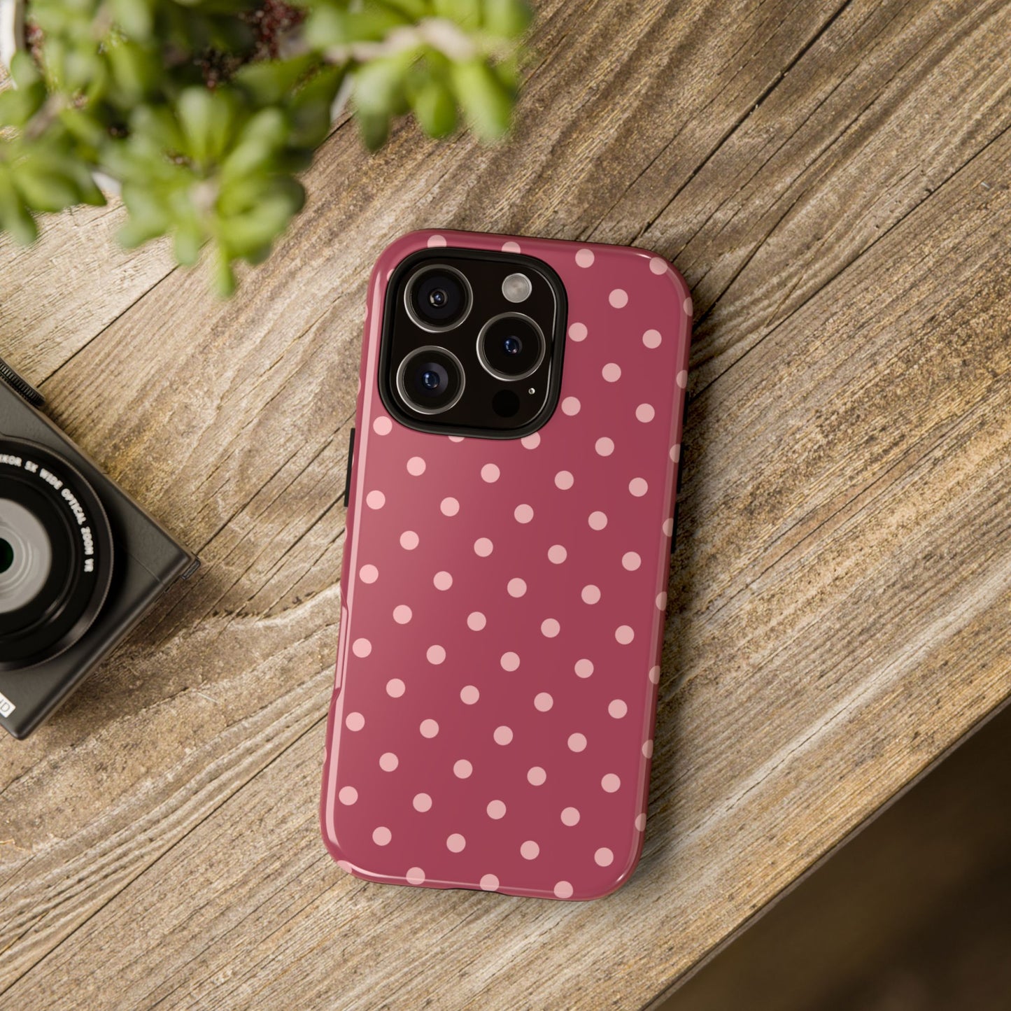 Pink Dot Pattern Phone Case