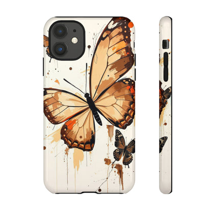 iPhone 11 / Glossy Phone Case - Acrylic Style Butterflies Design Phone Case