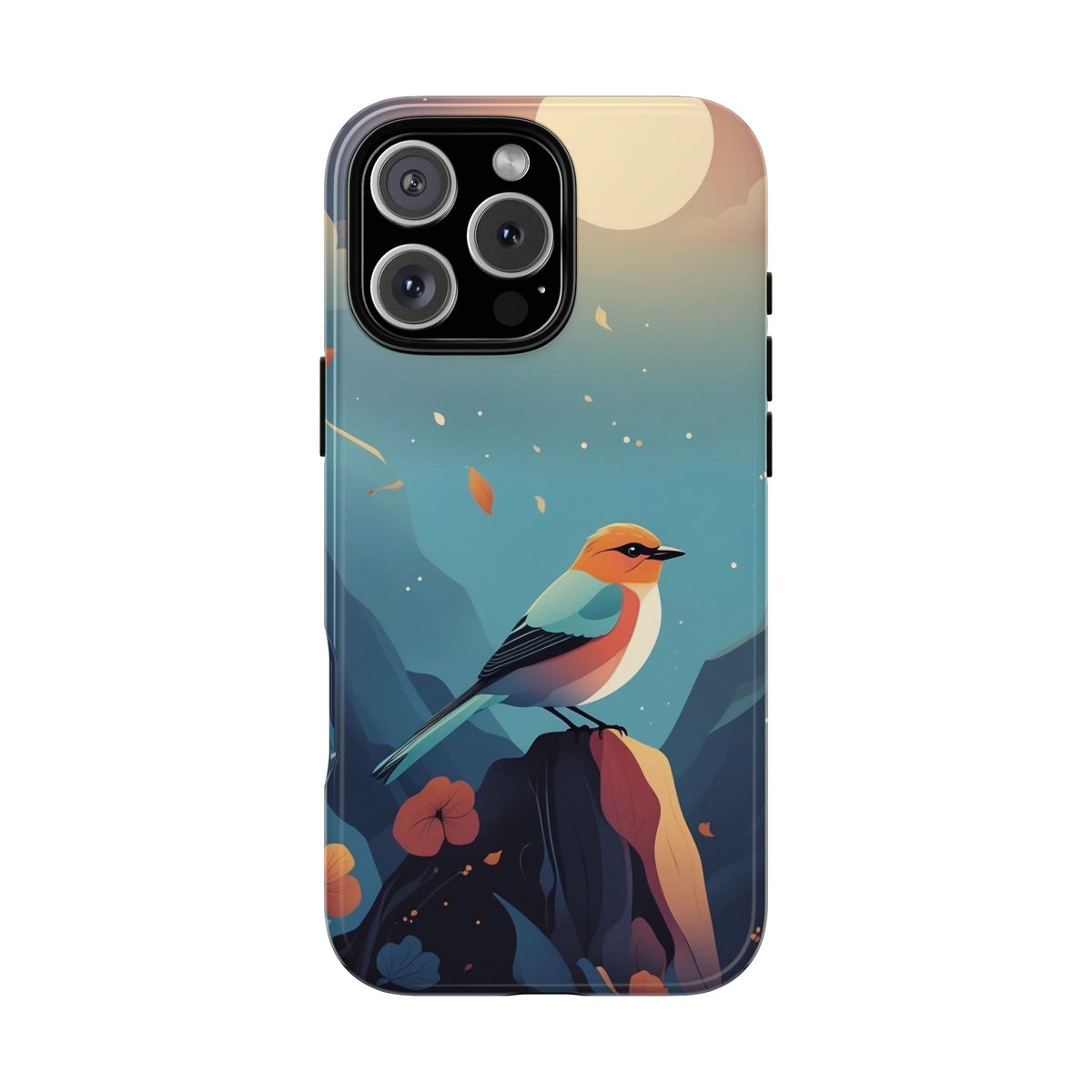 Stylised Bird Design Phone Case - Multicolor Phone Case - iPhone 16 Pro Max / Glossy