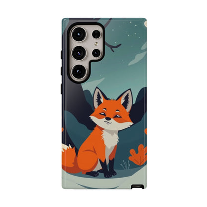 Samsung Galaxy S24 Ultra / Glossy Phone Case - Cute Fox Design Phone Case