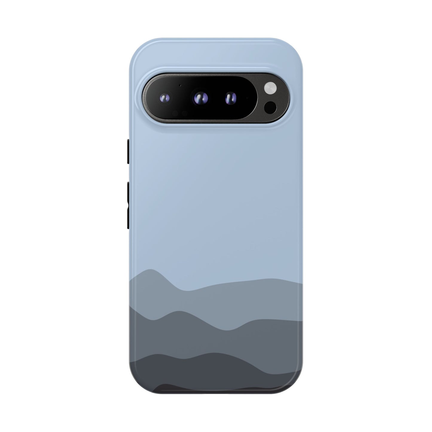 Blue Abstract Waves Protective Phone Case - Blue Phone Case - Google Pixel 9 Pro / Glossy